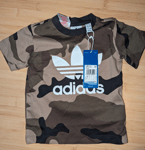 Baby Boys Adidas Originals Age 12-18 Months Camouflage New Tags Short Sleeved