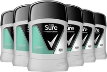 Sure Sensitive Anti-Perspirant Stick Pack of 6 48H Protection against Sweat and