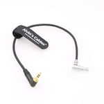 Alvin's Cables Z CAM E2 Camera 5 Pin Right Angle Male to Right Angle 3.5mm TRS Audio Cable