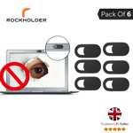 Webcam Cover Adhesive Thin 0.7mm 6 PACK Camera Laptop Mobile Tablet Macbook UK L