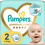 Pampers Premium Care Size 2 engangsbleer 4-8 kg 23 stk.