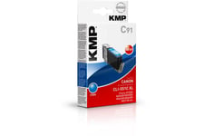KMP C91 - cyan - kompatibel - blækpatron (alternativ til: Canon 6444B001, Canon CLI-551C XL)