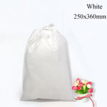 3pcs Shoes Storage Bag Drawstring Bags Travel Toiletry White 250x360mm