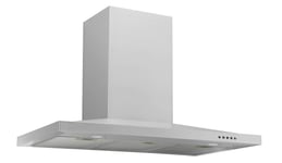 Award Canopy Low Profile Rangehood 90cm 800 m3/h max. extraction Stainless Steel with Push Button Control