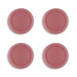 eXtremeRate PlayVital Switch Joystick Caps, Switch Lite Thumbstick Caps, Silicone Analog Cover Thumb Grip Rocker Caps for Nintendo Switch Joy-Con Controller & Switch Lite, 4 Pcs Indian Red