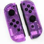 Left Right Housing For Nintendo Switch Joy-con Tool Set Clear Transparent Purple