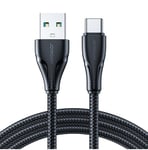 Joyroom USB - USB C 3A kabel Surpass Series för snabb laddning och dataöverföring 3 m svart (S-UC027A11)