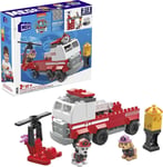 Mega PAW Patrol Marshalls Ultimate Fire Truck Building Set with Marshall & Skye