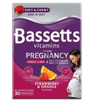 6 X BASSETTS VITAMINS PREGNANCY (3 X 30) - STRAWBERRY & ORANGE - BBE: MARCH 2024