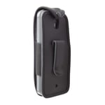 caseroxx Leather-Case with belt clip for Nokia 8000 4G made of genuine leather, Mobile phone cover in black