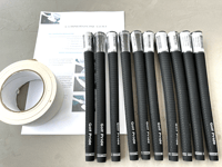 Golf Pride Tour Velvet 60X RIBBED Golf Grips x 10 + Tape and instructions