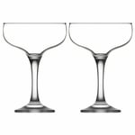 Martini Cocktail Glasses. Champagne Coupe Saucers (Set of 2).  200 ml.