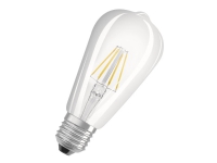 OSRAM LED STAR EDISON - LED-glödlampa med filament - form: ST64 - klar finish - E27 - 6.5 W (motsvarande 60 W) - klass E - varmt vitt ljus - 2700 K