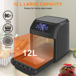 12L Air Fryer Low Fat Healthy Air Convection Oven Cooking Oil Free Kitchen 1800W