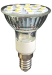 12V E14 spot 2,5W 15 SMD5050 led pære, varmhvit