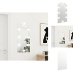 Speglar - Living Spegel med LED-lampor 90x45 cm glas valvformad (335864+326089)
