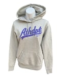New Vintage Nike Athletic Dept Womens Pullover HOODIE Grey with Purple Logo S