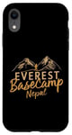 Coque pour iPhone XR Everest Basecamp Népal Mountain Lover Hiker Saying Everest
