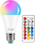 E27 Colour Changing Light Bulb 10W RGBW LED Bulbs Mood Lighting with... 