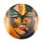Carolina Gynning Golden Butterfly bricka o46 cm Orange-black