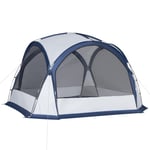 Dome Tent for 6-8 Person Camping Tent w/ Zipped Mesh Doors Lamp Hook