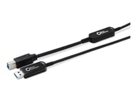Microconnect Premium - Usb-Kabel - Usb Typ A (Hane) Till Usb Type B (Hane) - Usb 3.2 Gen 2 - 10 M - Active Optical Cable (Aoc) - Svart