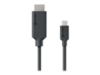 ALOGIC Elements Series - Adapterkabel - 24 pin USB-C hane till HDMI hane - 1 m - 4K60 Hz (4096 x 2160) stöd, 1080p stöd 240 Hz