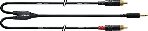 CORDIAL CABLES Câble Y bretelle minijack/2 Rca longs 1,5 m CÂBLES BRETELLE Essentials Mini-Jack / RCA