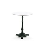 Byarums bruk Classic cafébord Marmor vit, svart stativ