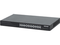 Switch Intellinet Network Solutions Intellinet ohanterad switch 24x 10/100/1000 Mbps PoE+ 370W + 4x SFP+ 10G Uplink, 19 rack