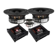 2-pack Dayton Audio RS125-4 &amp; RS125-4 med delningfilter