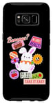 Coque pour Galaxy S8 Adorable lapin Take It Easy Cool