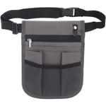 Csparkv - Gris) Sac de taille pour articles ménagers, petit sac à outils polyvalent 21x16,5 cm, sac de ceinture, organisateur d'outils