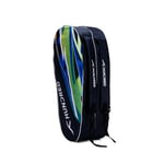HUNDRED Debut Badminton and Tennis Racquet Kit Bag (Navy) | Material: Polyester | Multiple Compartment with Side Pouch | Easy-Carry Handle | Padded Back Straps | Front Zipper Pocket
