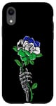 Coque pour iPhone XR Rose du Lesotho avec squelette Pride Drapeau du Lesotho Souvenir