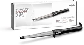 BaByliss Ceramic Curling Wand Pro 2285CU, Flawless curls - Black & Grey