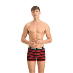 PUMA Men's Puma Heritage Stripe Men's (2 Pack) Boxer shorts, Red/Black, S UK