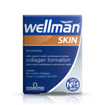 3 Boxes x Vitabiotics Wellman Skin -Health & Vitality Skin Care - 180 Tablets UK