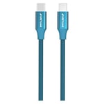 GreyLime Câble USB-C vers USB-C 60 W pour MacBook, ordinateur portable, GoPro, Samsung Blue 1 m