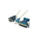 Câble Adaptateur De Convertisseur De Données Série Usb Vers Rs232 Pour Port D'ordinateur Pc