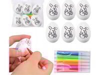 Påskägg Styrofoam Målarpennor Markers Mus 6St
