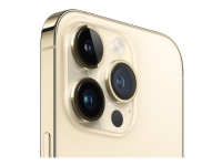Apple iPhone 14 Pro - 5G smartphone - dobbelt-SIM / Internminne 128 GB - OLED-display - 6.1 - 2556 x 1179 piksler (120 Hz) - 3x bakkamera 48 MP, 12 MP, 12 MP - front camera 12 MP - gull