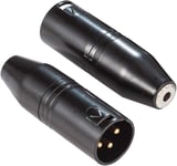 3.5mm to XLR for Rode, Ancable 2-Pack 3.5mm Stereo TRS Mini-Jack Female to 3-Pin