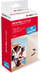 TRAHOO-AGFA PHOTO - Cartouche et papiers 5,3 x 8,6 cm AMC - Compatible AGFA PHOTO Realipix Mini S, Realipix Mini P, Kodak Mini Printer 2, Kodak Mini Shot - Blanco
