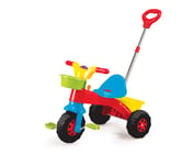 My First Trike + Parent Handle Push Along Ride On Tricycle Riding Outdoors Toy