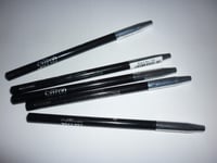 6 x SAFFRON WATERPROOF EYE BROW PENCIL BLACK LINER EYEBROW