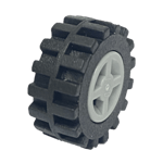 LEGO Technic Däck + Fälg 15x6 Svart/Ljusgrå 87414-T0546
