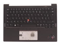 Sunrex - Ersättningstangentbord för bärbar dator - med Trackpoint, UltraNav - bakgrundsbelyst - AZERTY - fransk - FRU - med övre skydd - för ThinkPad X1 Carbon Gen 10 21CB, 21CC