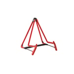 K&M 17580 A-guitar stand »Heli 2«, red For storage and transport, folds flat