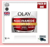Olay Niacinamide + SPF30 Day Cream 50ml | Hydrate | Renew | Age Defy | New | F&F